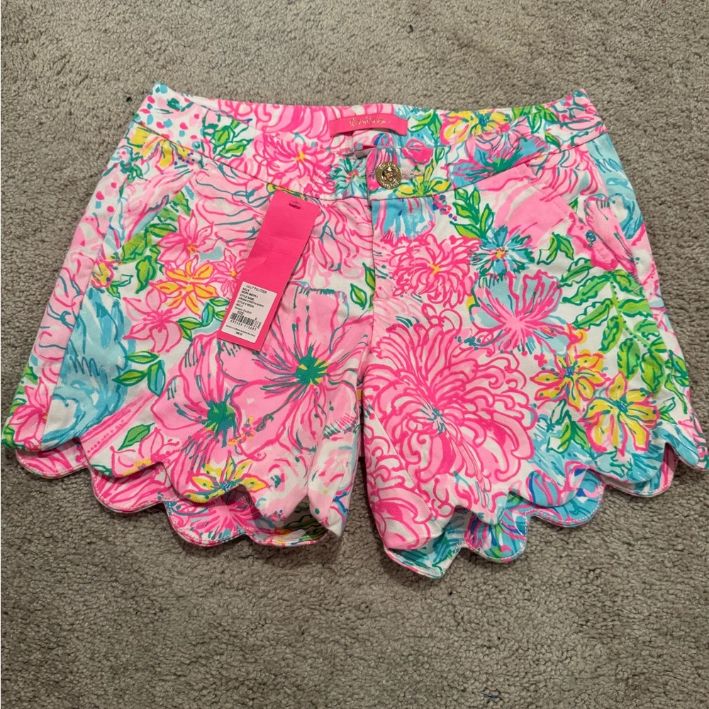 NWT Lilly Pulitzer Paradise Found Buttercup Stretch Shorts